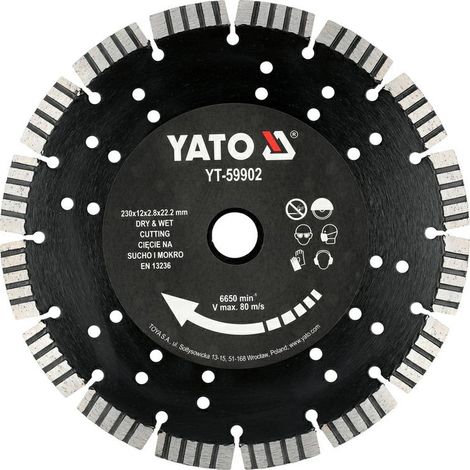 YATO TARCZA DIAMENTOWA DO ŻELBETU 230mm