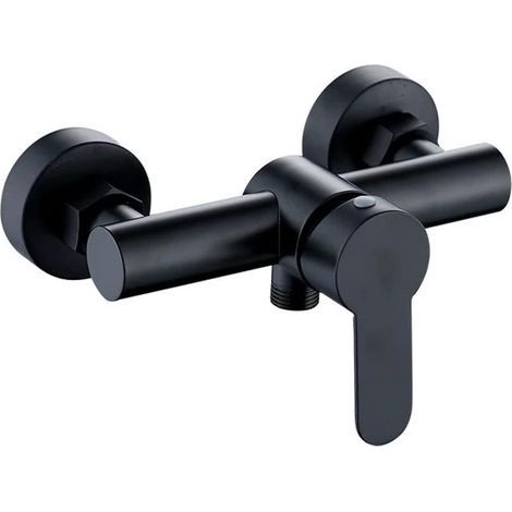 Single Lever Bathtub-Shower Mixer Bath Tap Set Shower Faucets Bathroom Faucet Integrated Check Valve Black Hot and Cold Water Mixer Valve (1/5)