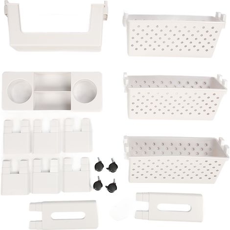 Étagère mobile 5 niveaux, bibliothèque rotative amovible à plusieurs couches pour chambre, dortoir ou bureau