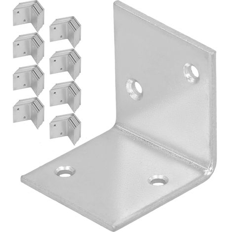 KOTARBAU® Winkelverbinder für Zimmererarbeiten, Edelstahl, verzinkt, 35 x 35 x 35 mm, 100er-Set