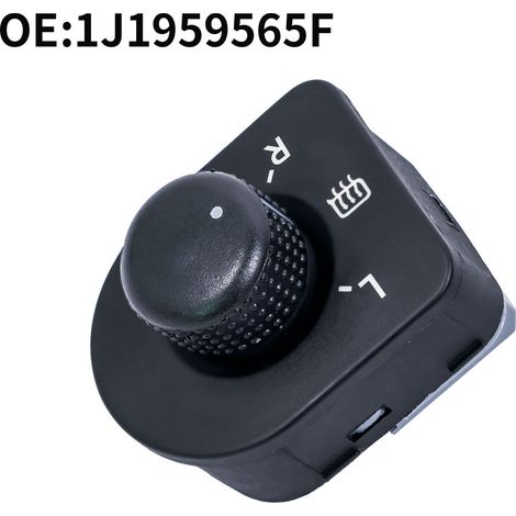 1J1959565F is a rearview mirror switch/control adjuster for Volkswagen Golf cars. (1/4)