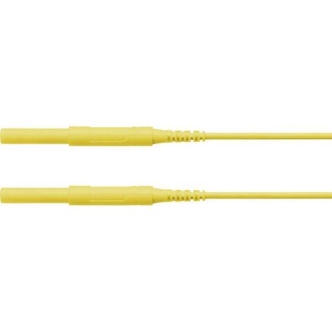 Schützinger Puntali di sicurezza Spina 4 mm Spina 4 mm 50.00 cm Giallo 1 pz. (1/2)