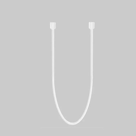 Cordon anti-perte en silicone pour Apple iPhone X, iPhone 8 Plus, iPhone 8, iPhone 7 Plus et iPhone 7 AirPods (Blanc)-52.00X0.63X0.63CM-White