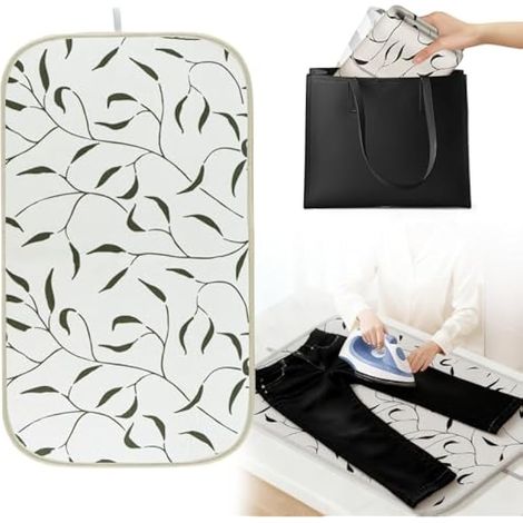 Tapis de repassage pour fer à vapeur, dessous de plat pliable, housse antidérapante pour les voyages, 70 x 40 cm (1/5)