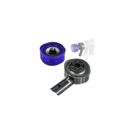 Kit de conversion de filtre HEPA pour aspirateur Dyson V6 DC58 DC59 DC61 DC62 DC74 (couvercle moteur arrière et filtre arrière). (1/2)