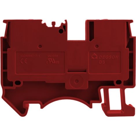 Bornier traversant rouge 6 mm² 1P UL (1/3)