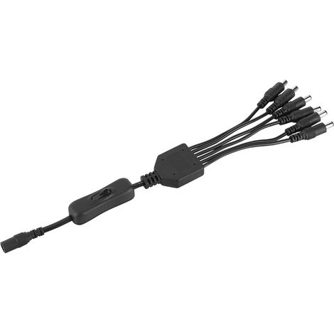 Câble D'alimentation DC 32cm Avec Interrupteur Pour Bande LED Connecteur 5.5mm Extension De Lumière Lot De 1 (1/5)