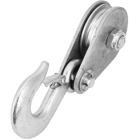 1 Stück hochfester Stahl-Seilrollenblock mit Einzelrad (1 Tonne) (1/5)