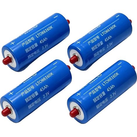 Batterie au Titanate de Lithium, Capacité de 45Ah, Courant de Décharge de 450A, 66160 4pcs batterie (1/2)