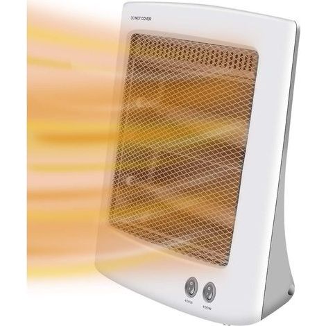 Radiateur Infrarouge, Radiateur Halogène 800 W avec 2 Réglages de Chauffage, Chauffage électrique basse énergie, radiateurs électriques à quartz pour bureau à domicile chambre à coucher salon (1/5)