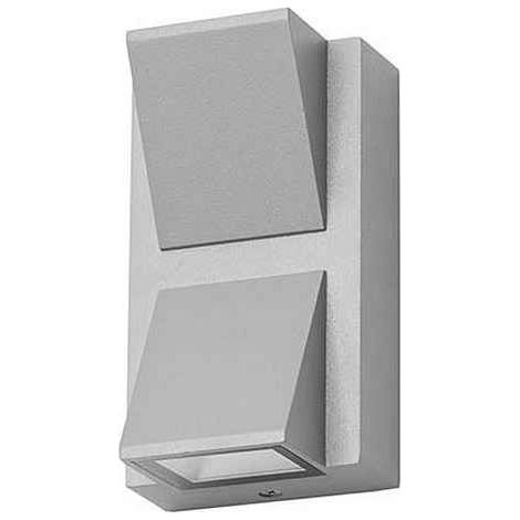 Forlight Loyd - Applique Murale Extérieure LED 5.9W et 155lm avec Blanc Chaud 3000K. Diamètre 8cm. Structure en Aluminium. Usage Extérieur IP54. Coloris Gris (1/2)