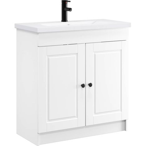 Bathroom Furniture Set White 56 x 37.5 x 81 cm Engineered Wood vidaXL
