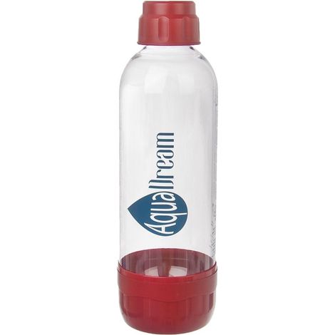 Transparent bottle for water and carbonation machine