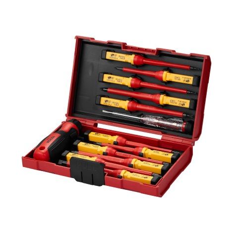 Jeu de Tournevis Isolés 13 Pièces Ensemble d'Outils Isolés pour (1/5)