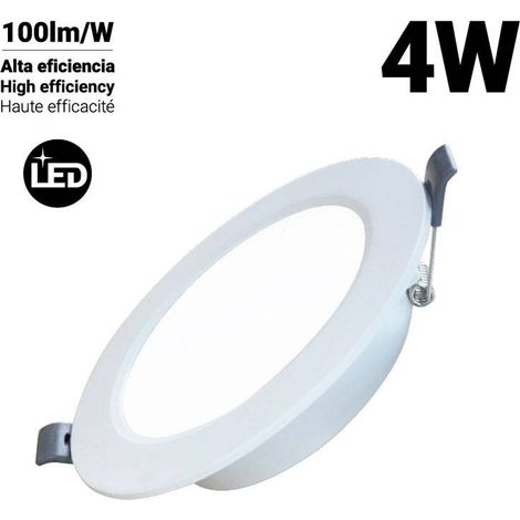 Downlight LED Circular Empotrable 4W - Corte Ø77mm - Blanco Neutro