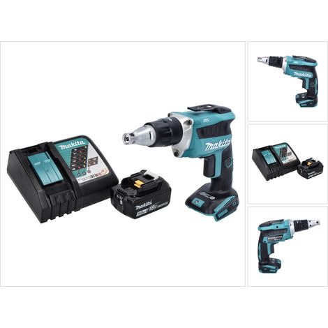 Makita DFS 452 RT1 Akku Schnellbauschrauber 18 V Brushless + 1x Akku 5,0 Ah + Ladegerät