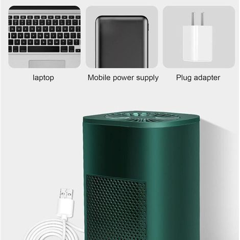 Ionischer Luftreiniger fürs Schlafzimmer, Luftreiniger mit HEPA-Filter, beseitigt effektiv Staub, Zigarettenrauch, Tiergerüche und Pollen, ultraleise (Version 1). (1/5)