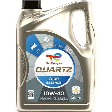 Quartz 7000 essence 10W-40, Huile moteur, 5 litres (1/5)
