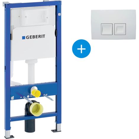 Pack Geberit DuoFix 100 + Plaque de Commande Delta 51 Blanche (SETUP100-PRO2) (1/5)