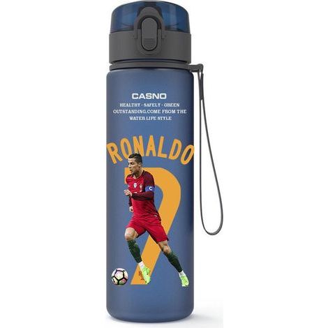 Fotbollsstjärna Vattenflaska Messi Ronaldo Neymar Bärbar Sportmugg 550ML Läckagesäker Resedrickvara Present till Fans (1/5)