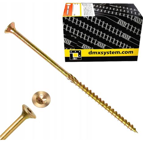 Vis à bois 6x140 mm - Torx - 100 pièces - Résistant et durable - Idéal pour la menuiserie (1/5)