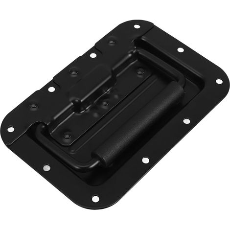 Poignée Encastrée Couleur Noire en Fer à Ressort Design Pratique et Maniement Facile pour Flight Case et Chest pour Usage Fréquent (1/5)