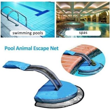 Rampe de sauvetage pour animaux de piscine, accessoire d'évacuation pour sauver les petites créatures aquatiques et éviter leur noyade dans l'eau du bassin (1/4)