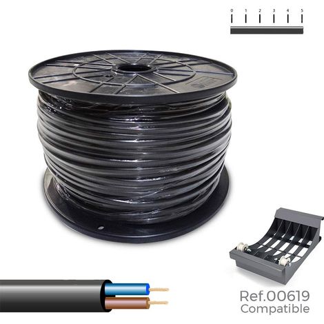 SEDILES Tubo tubolare VV-K0.6/1KV 600/1000V 2x1.50mm² colore nero 150m (bobina Ø40x20cm)