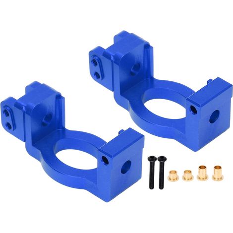 Bloc de roue porteur en métal C Hub, base de siège de roue en forme de C pour pièces de mise à niveau de voiture RC, compatible avec REDCAT 1/6 Shredder, bleu foncé (1/5)