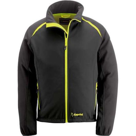 Kapriol Giacca EVO Impermeabile Antivento Nera e Gialla - TG.M