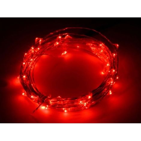 Trade Shop - STRISCIA 3 METRI STRIP LED BOBINA FLESSIBBATTERIE FILO DI RAME LUCE -
