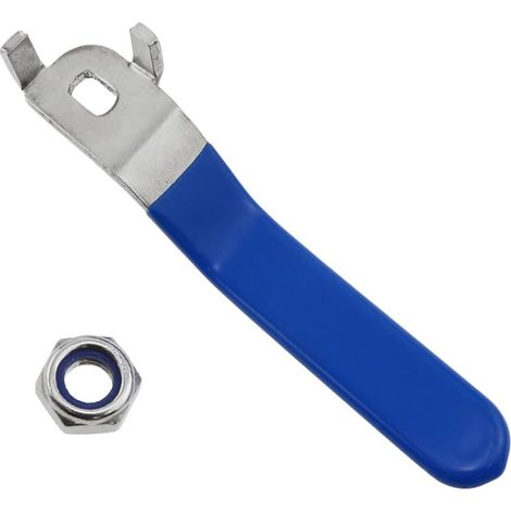 Poignée à levier, longueur 95 mm, poignée de vanne d'arrêt de rechange pour robinet à quart de tour, pour extérieur, jardin, cuisine, salle de bain (1/5)