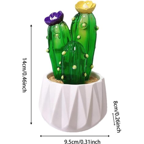 Decorazioni per cactus di simulazione generica, cactus in vaso artificiale, decorazioni in vaso per simulazione in vaso artificiale  Cactus artificiale di simulazione, decorazione in vaso, casa, soggi (1/5)