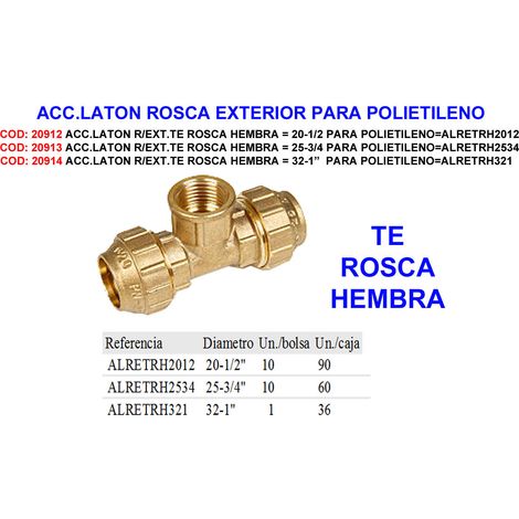 Messing Innengewinde Fitting 32-1 für Polyethylen