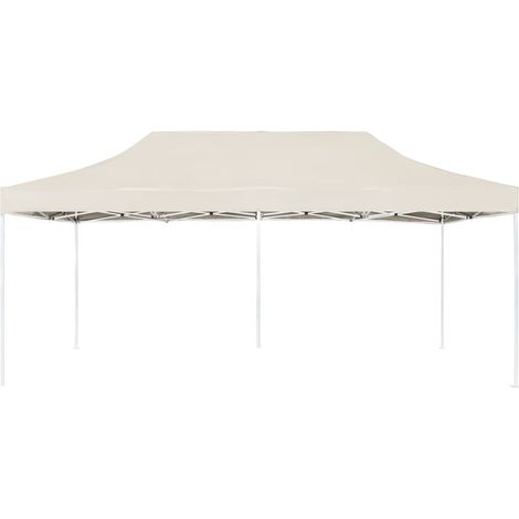 vidaXL Gazebo Professionale Pieghevole in Alluminio 6x3 m Crema