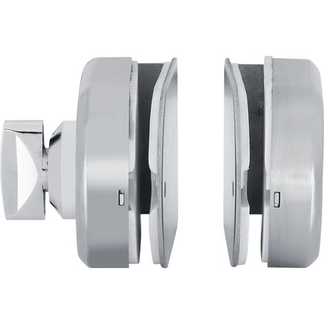 Serrure à bouton rotatif en acier inoxydable 10-12mm pour porte en verre, usage salle de bain maison/hôtel (1/5)