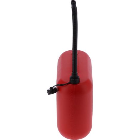 Jerrycan en plastique ABS rouge 20L, seau de stockage anti-chute avec tube de sortie 43cm (1/5)