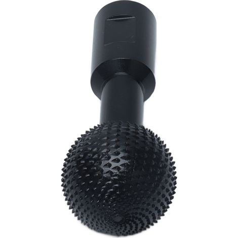 Rotationsfeile, kugelförmiger Rotationsfräser, Schleifkopf aus Kohlenstoffstahl, Holzbearbeitungsbohrer für Winkelschleifer, Schwarz, 10 mm, für Typen 115/125 (1/5)