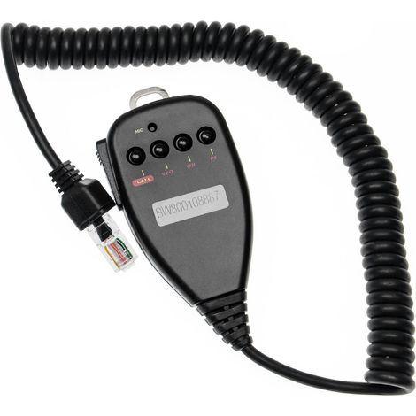 vhbw Lautsprecher-Mikrofon kompatibel mit Kenwood TK-868, TK-868G, TK-880, TK-880G, TK-885, TK-90, TK-980, TK-981, TKR-730 Funkgerät (1/3)