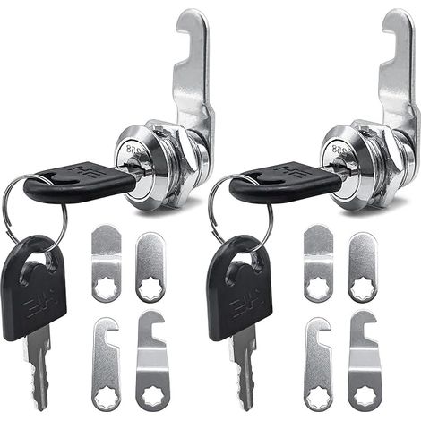 Mailbox Locks 16 mm with 5 Different Lock Plates, Letter Box for Lockers, Toolbox and File (1/5)