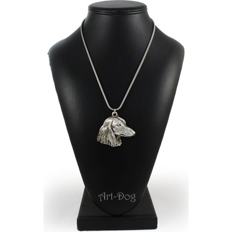 Bassotto - collana con ciondolo a forma di cane su catena d'argento, gioiello unico di Art-Dog (1/5)