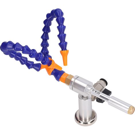 Kit de refroidissement à air froid pour pistolet à air comprimé en alliage d'aluminium, avec tuyau flexible à double extrémité et raccords. (1/5)