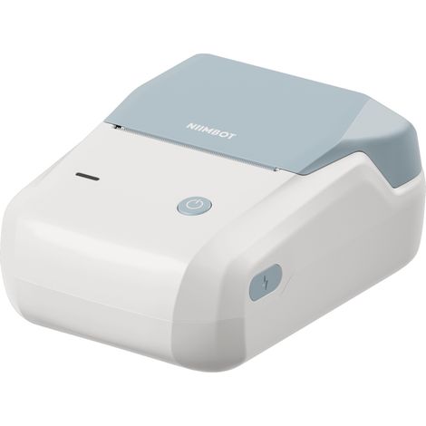 Impresora térmica niimbot® B1 azul y blanca, 50 mm + rollo de etiquetas (1/5)