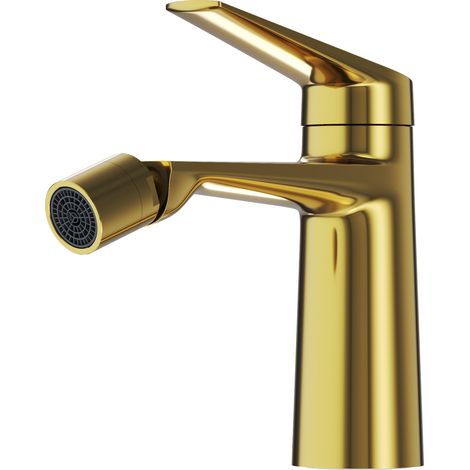 Mitigeur Bidet Granitan Nave Gold Laiton Monotrou Monocommande Style Classique (1/5)
