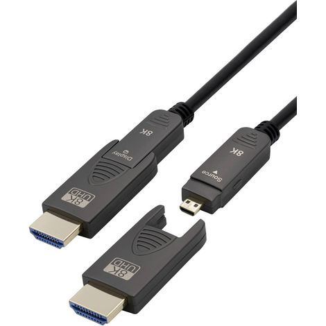 Câble de raccordement Maxtrack HDMI 20 m noir C504-20ML 8K UHD Câble HDMI