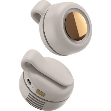 Ventilatore portatile ricaricabile, mini ventilatore a clip con vortice, 3 velocità, ventilatore da collo a mani libere, idea regalo (bianco) (1/5)