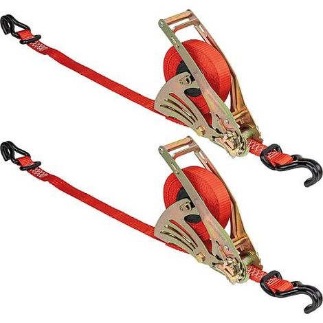 Sangle d’arrimage avec Mécanisme d’enroulement 25mm 600 kg 4,5m, Cond 2pcs (1/2)