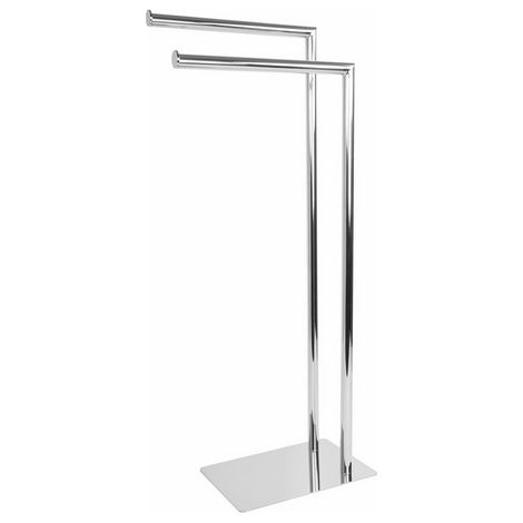 Piantana porta asciugamani poseidon Cromo cm 18 x h. 77,2 x 33,5METAF