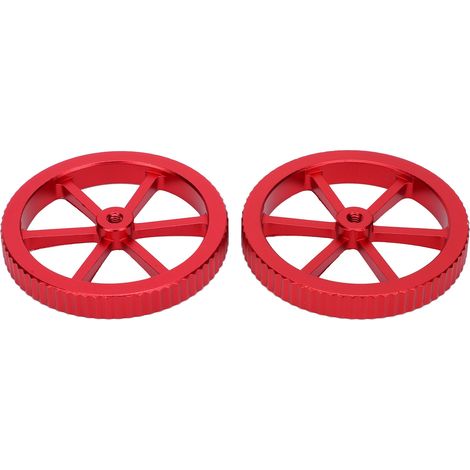Écrous de nivellement rouge pour imprimante 3D, kit DIY en métal, boutons de réglage manuel pour plateau, accessoires de mise à niveau (1/5)
