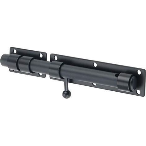 Verrous Loquet Porte Extérieur Loquet de Porte à Boulon Coulissant Verrou de Porte à Barillet Serrure avec Trou(Cadenas Non Compris) (1/4)